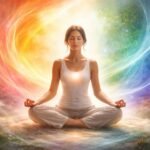 Különböző színárnyalatokkal teli szoba, amely nyugtató hangulatot és egyensúlyt sugároz.