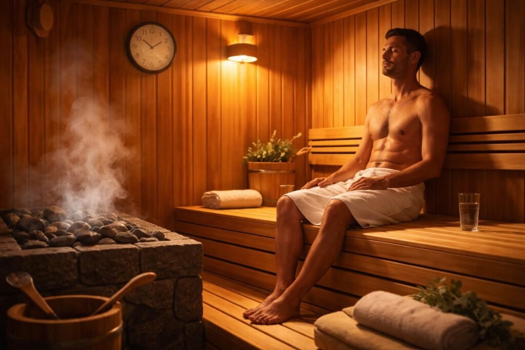 Tudatos szaunázás bemutató, a kockázatok felismerése és a biztonságos használat alapelvei.